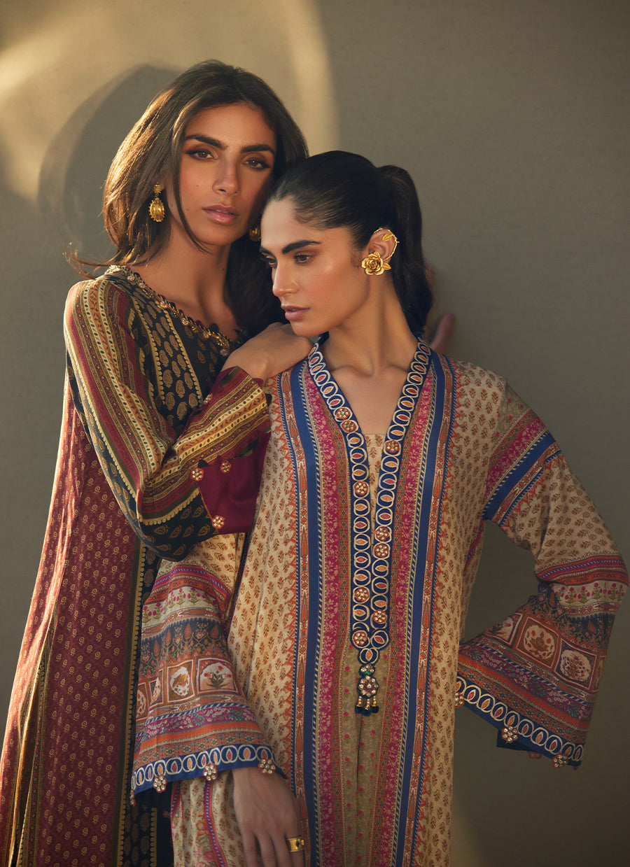 Ophelia Onyx Crepe Kaftan