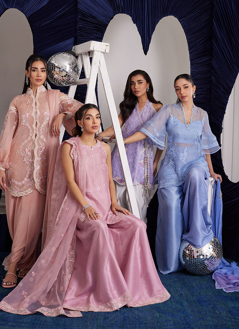 Cassie Periwinkle Shirt And Dupatta