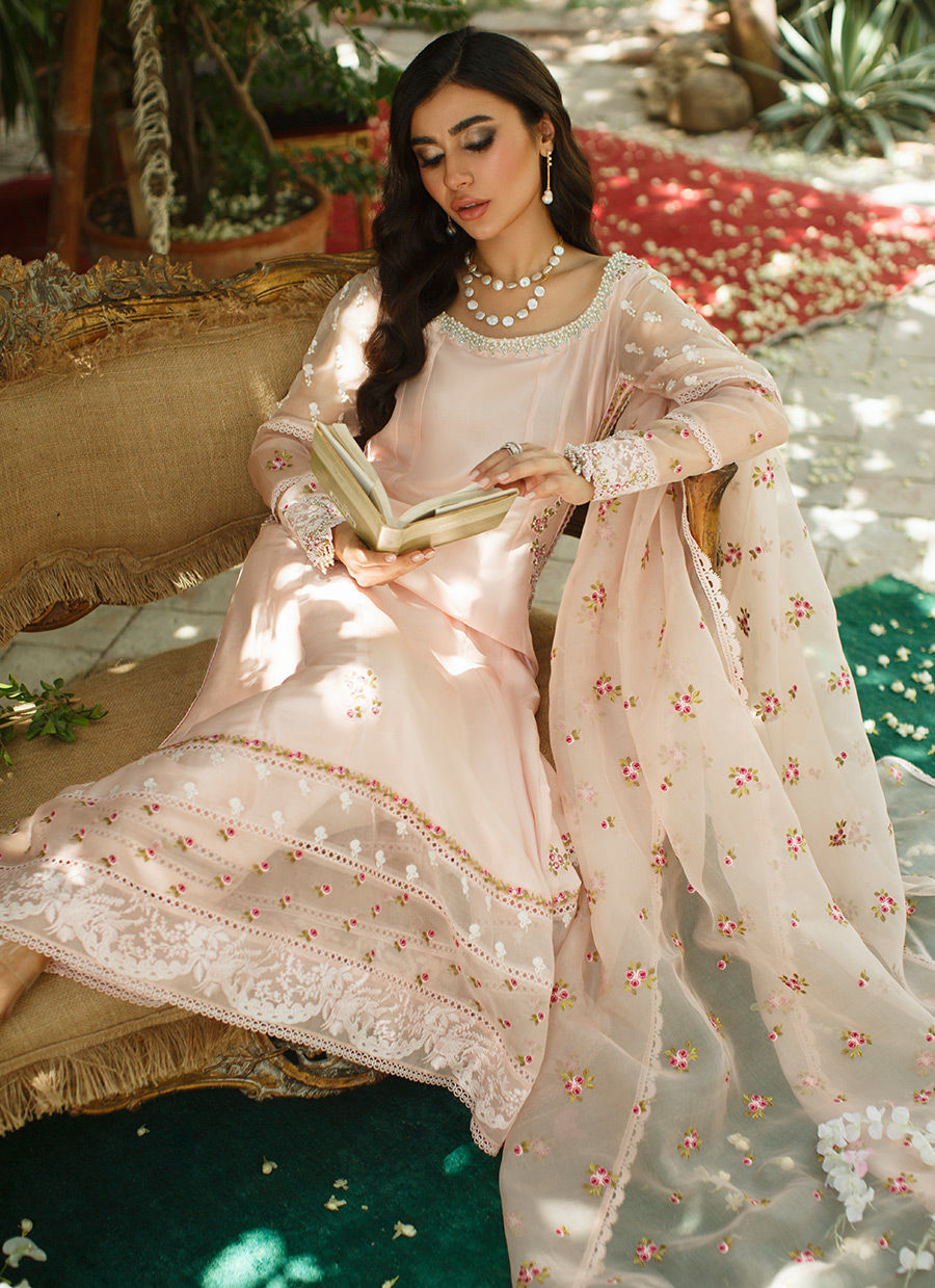 Blush Amara Kalidaar and Dupatta