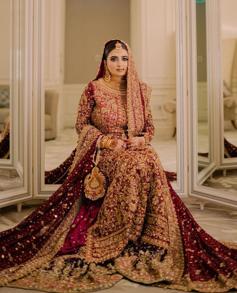 The Beauty of a Traditional Red and Gold Bridal