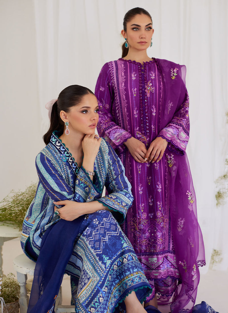 Ligia Plum Shirt and Dupatta
