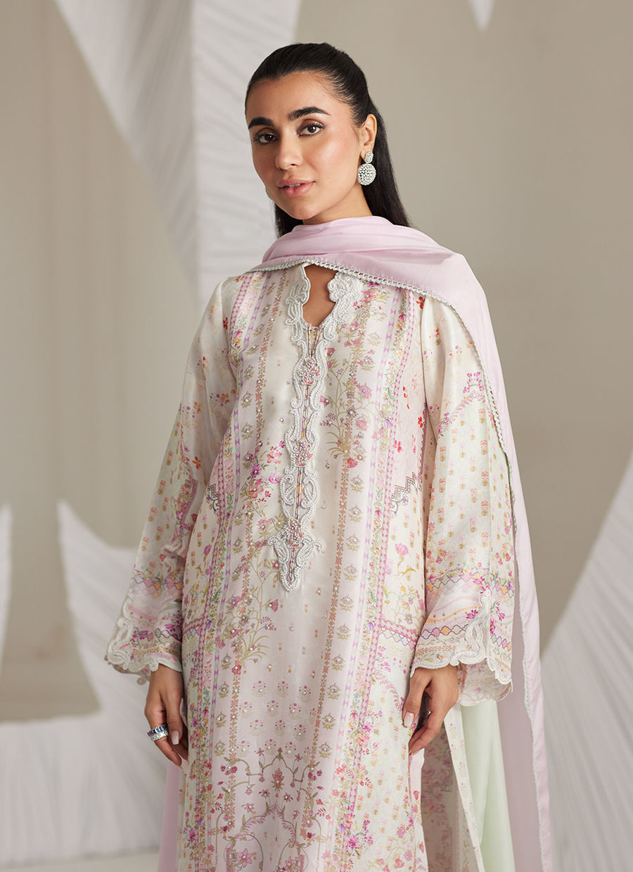 Brea Ivory Shirt and Dupatta
