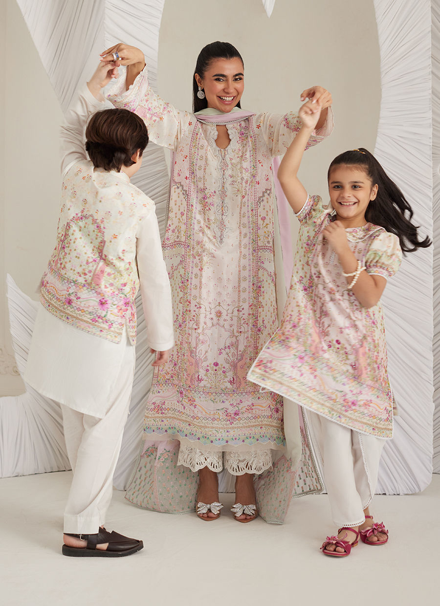 Brea Ivory Shirt and Dupatta