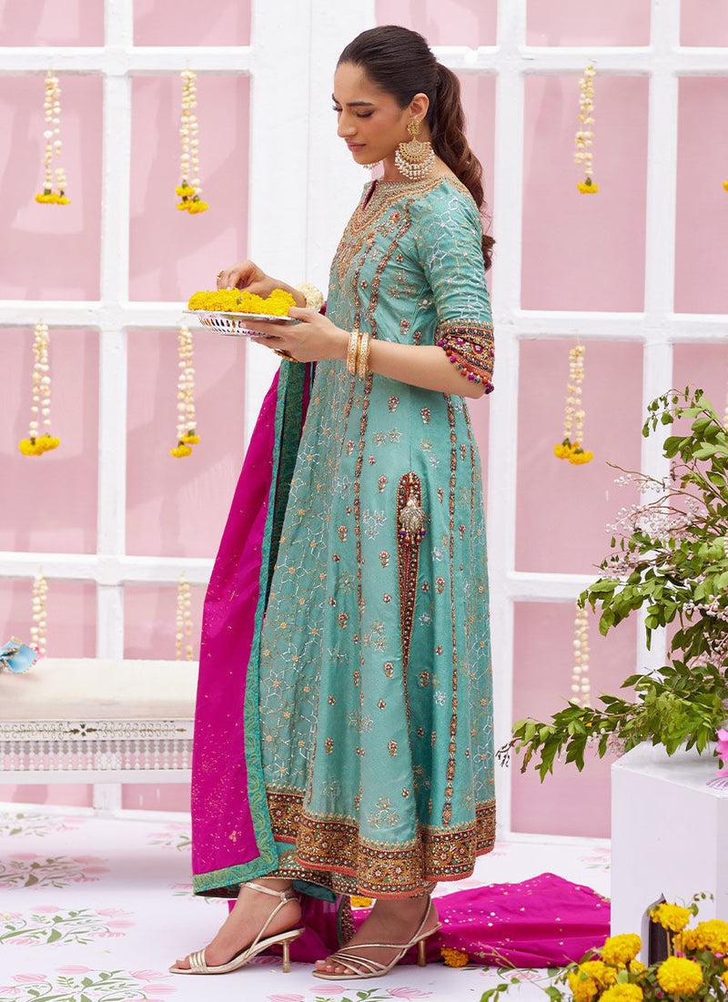 Malina Sage Shirt And Dupatta