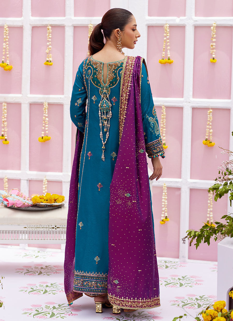 Alaya Teal Kurta And Dupatta