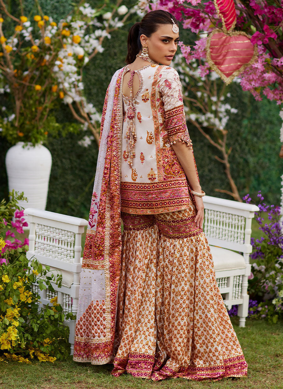 Velina Block Printed Shirt And Gharara
