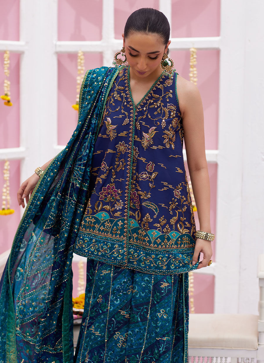 Ryza Blockprinted Short Shirt And Dhaka