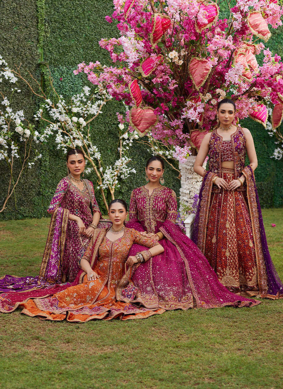 Ishana Magenta Kalidaar