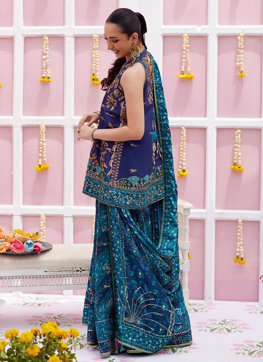 Ryza Blockprinted Short Shirt And Dhaka