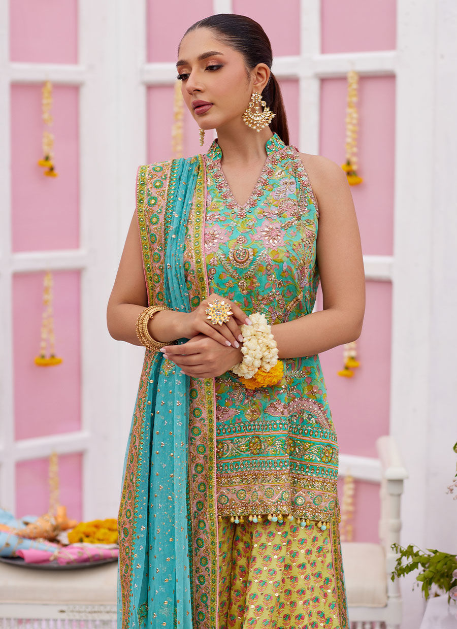 Ryenna Blockprinted Short Shirt And Dhaka