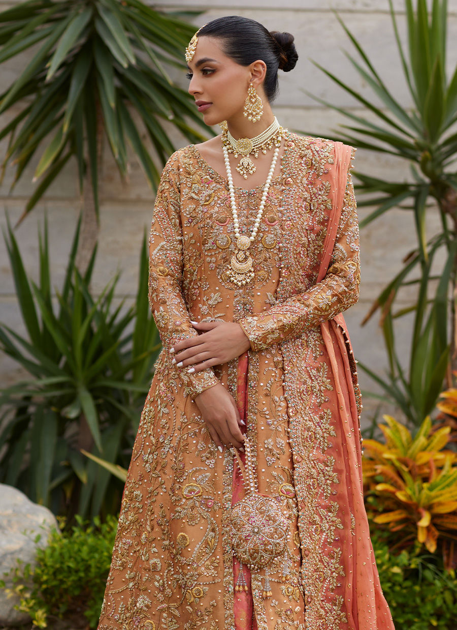 Gulbahar Peach Bridal