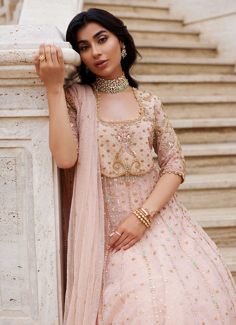 Nazneed Peach Kalidaar