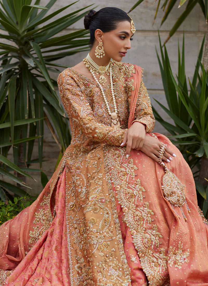 Gulbahar Peach Bridal