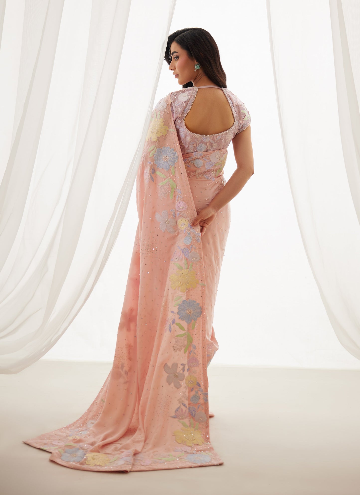 Neve Blush Saree And Blouse