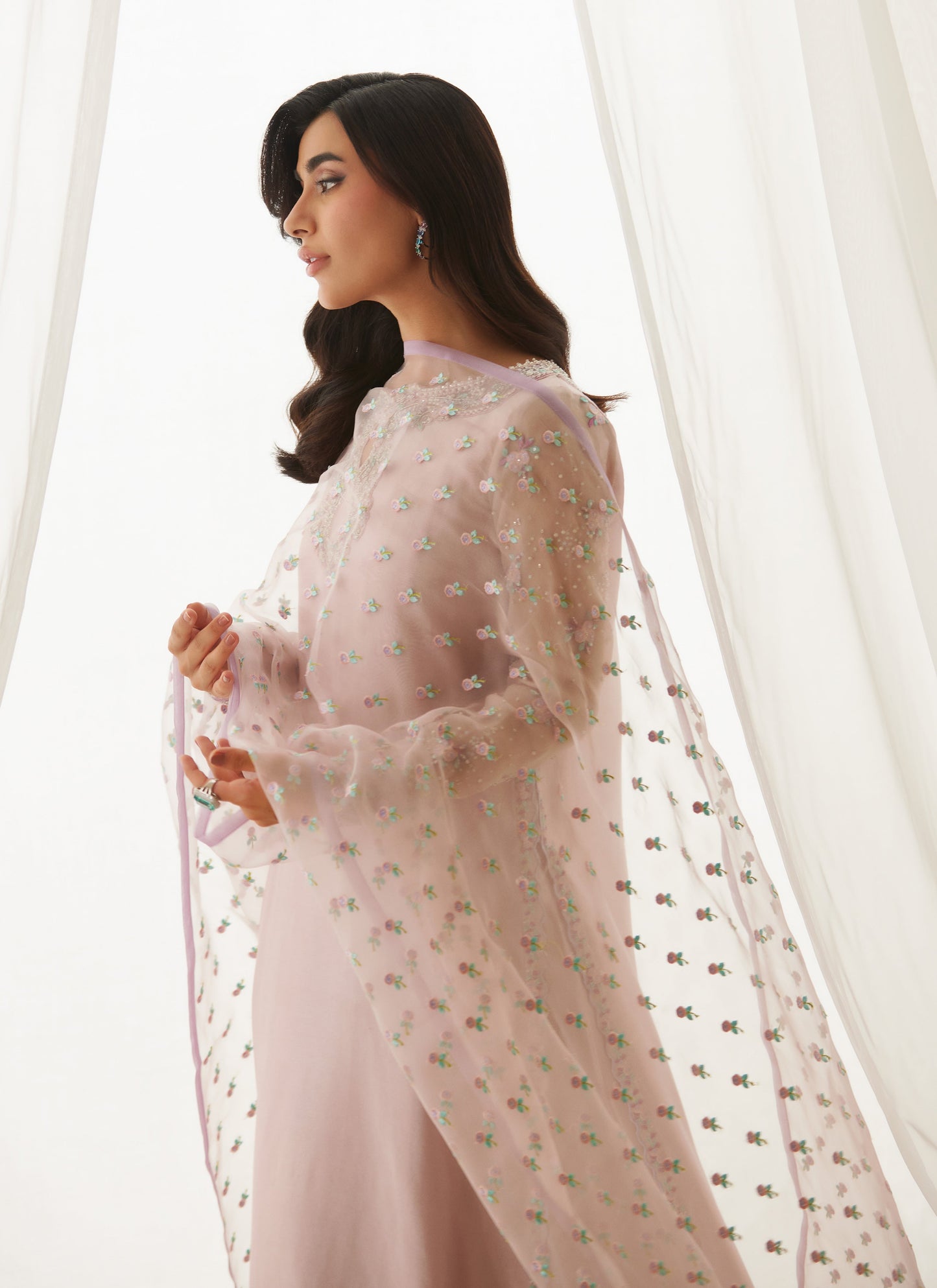 Blaise Lavender Shirt And Dupatta