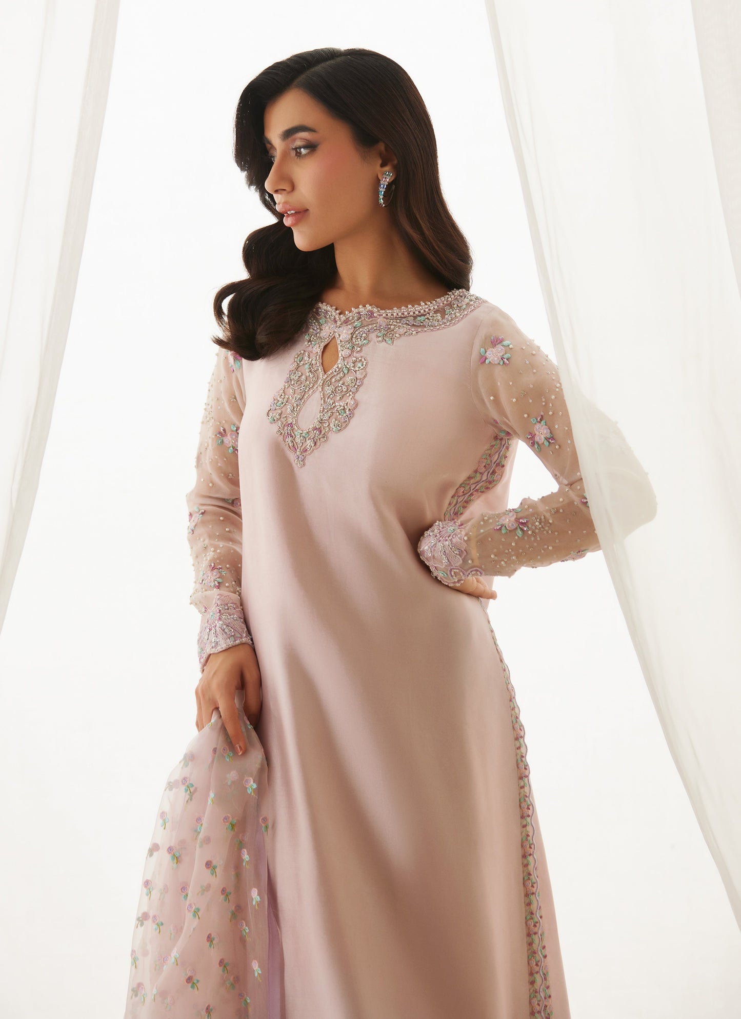 Blaise Lavender Shirt And Dupatta