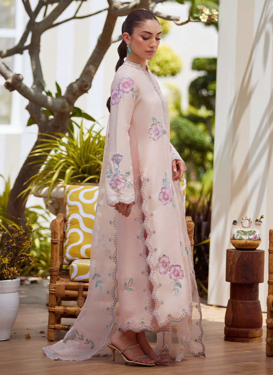 Vera Pink Shirt and Dupatta