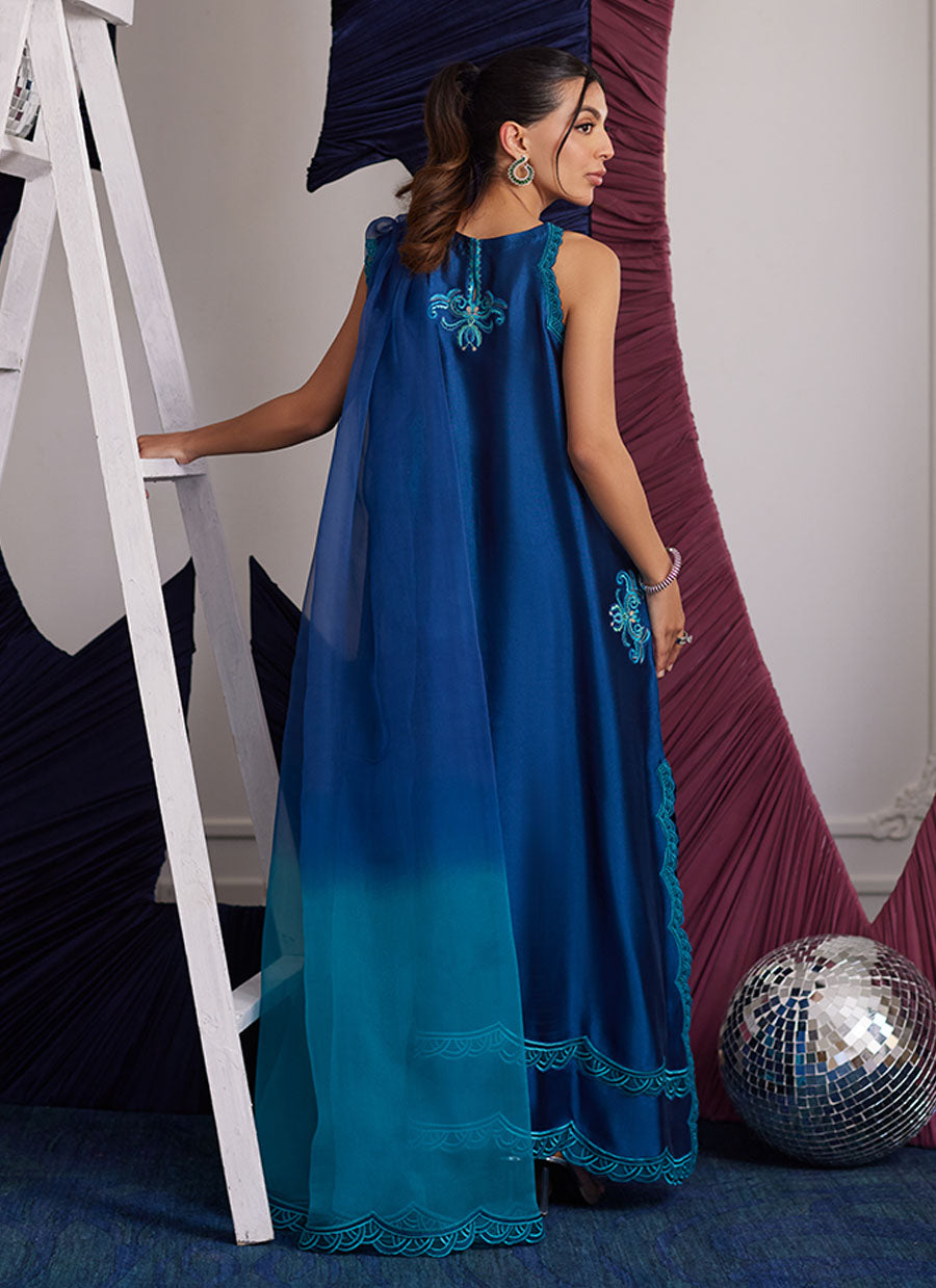 Skylar Teal Shirt And Dupatta