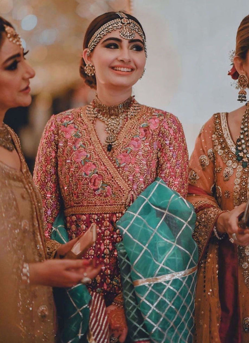 Noorjehanazain In a Signature #Farahtalibaziz Kalidaar Angarkha