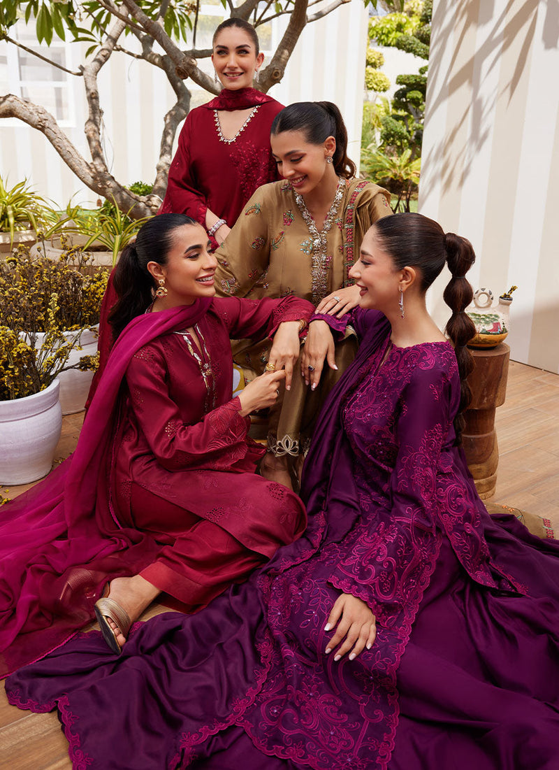 Soraya Scarlett Shirt and Dupatta