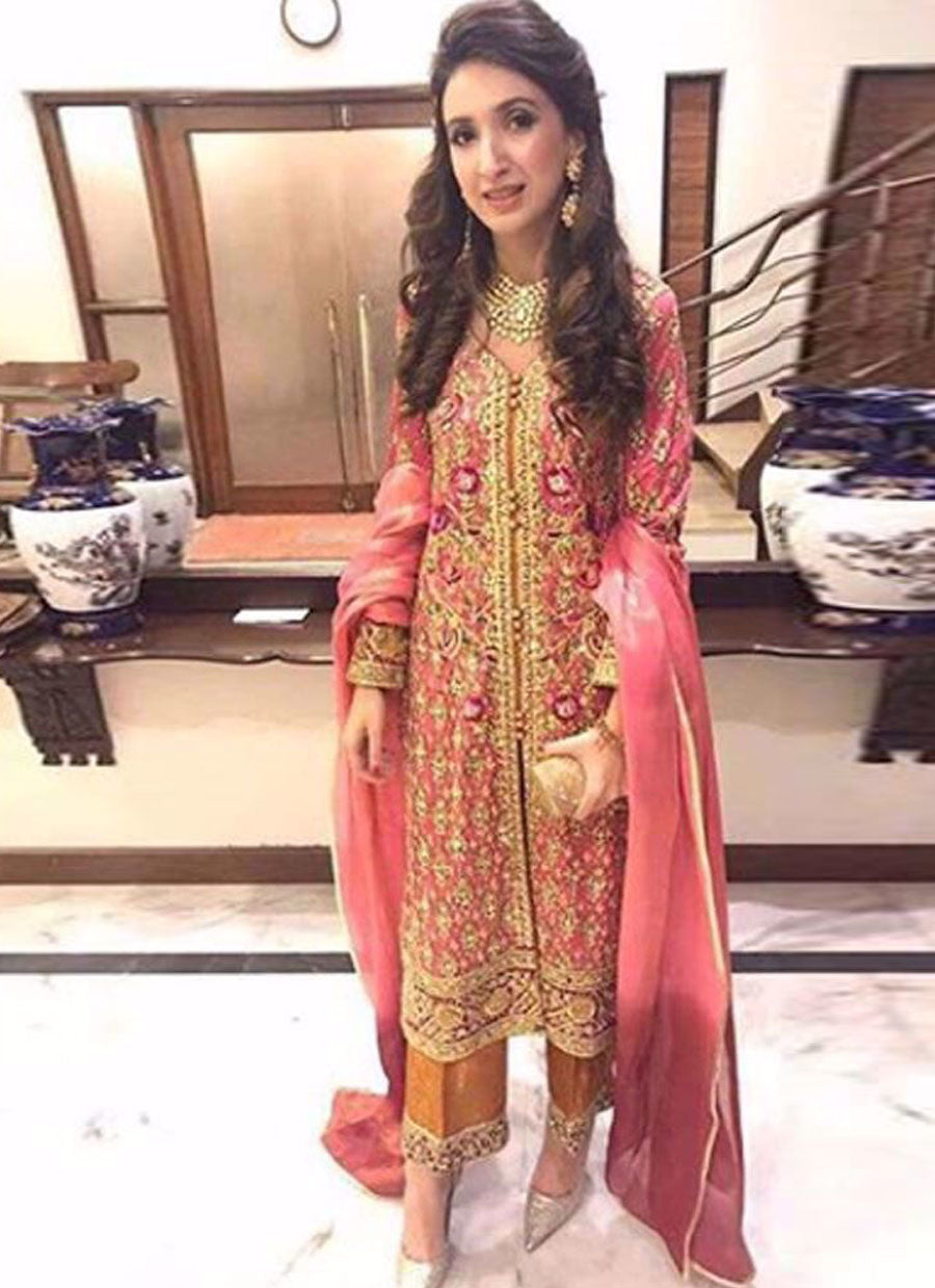 Beautifully festive in shades of melon pinks