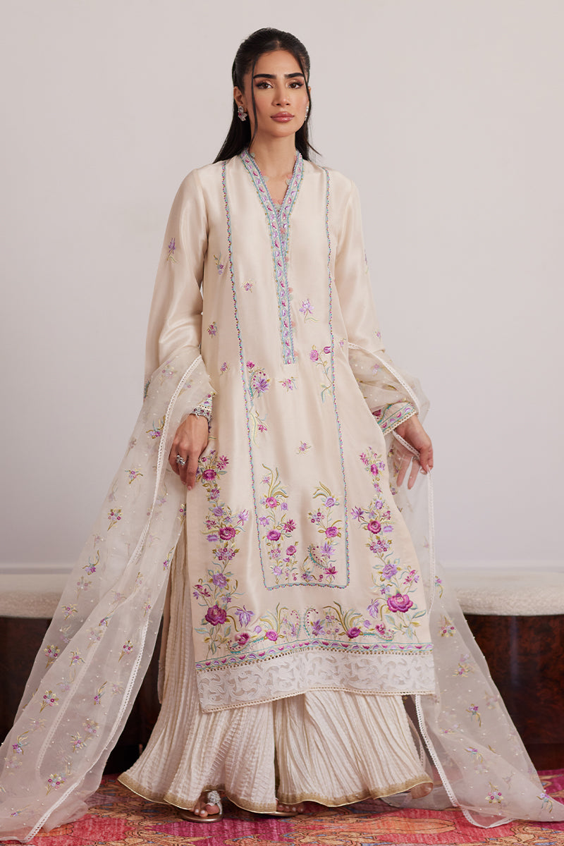Lexie Ivory Shirt And Dupatta
