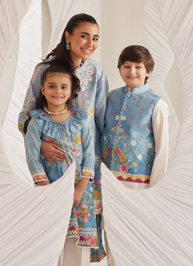 Carla Slate Blue Shirt and Pants