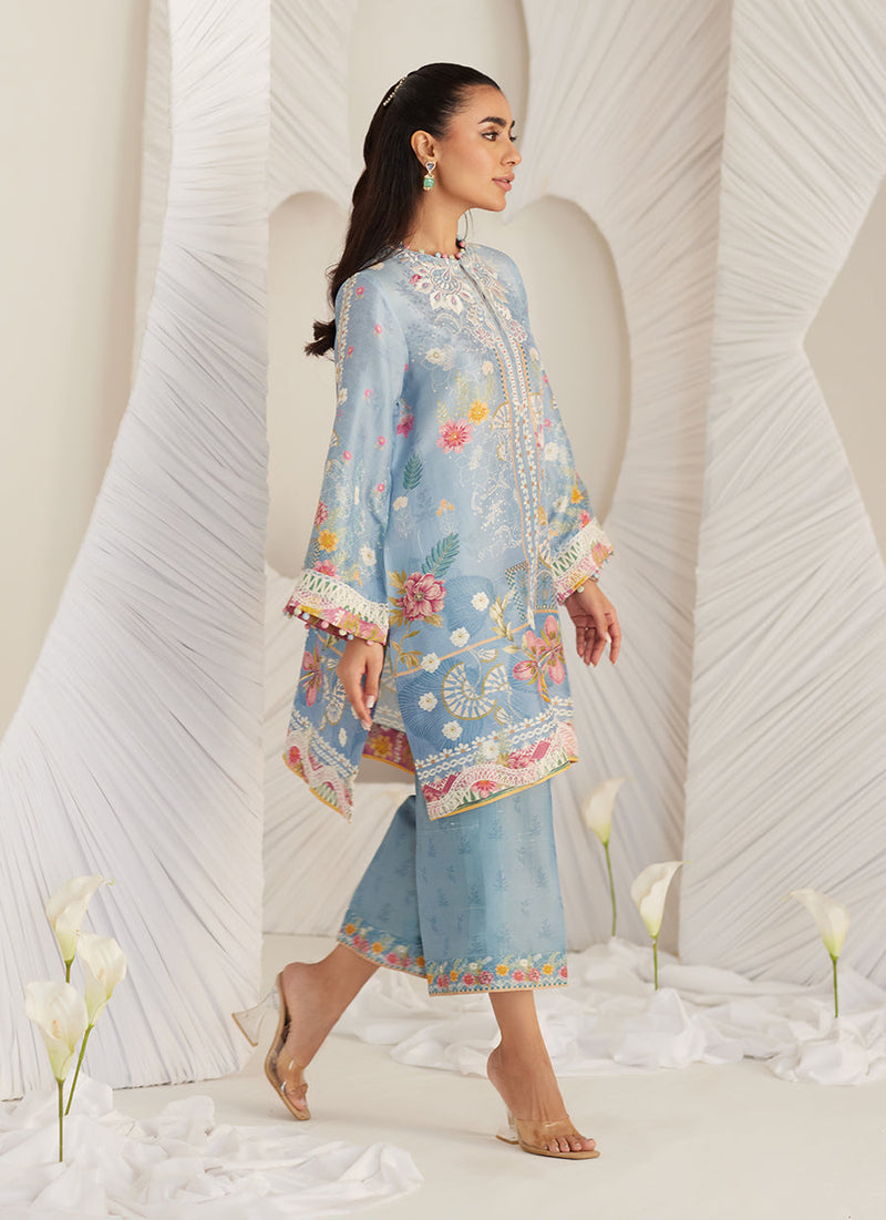 Carla Slate Blue Shirt and Pants