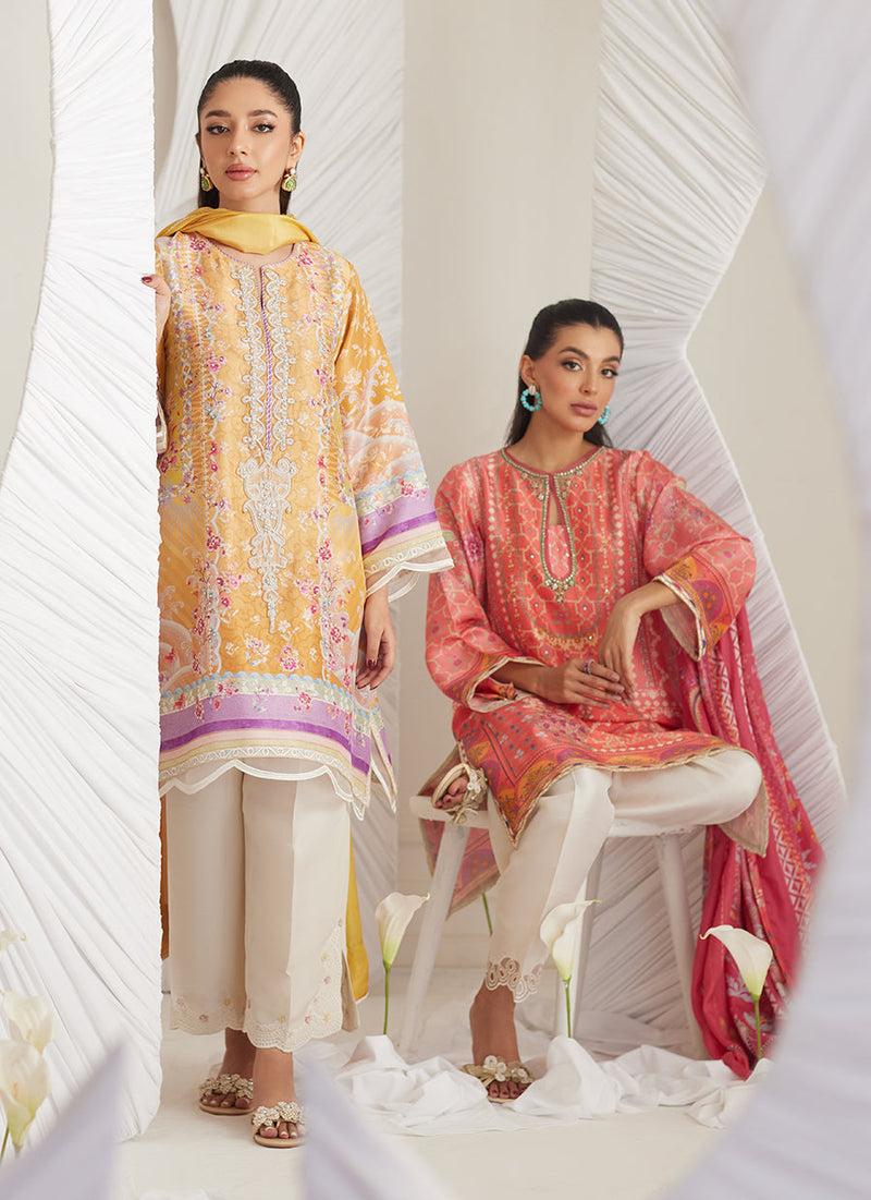 Anima Mustard Shirt and Dupatta