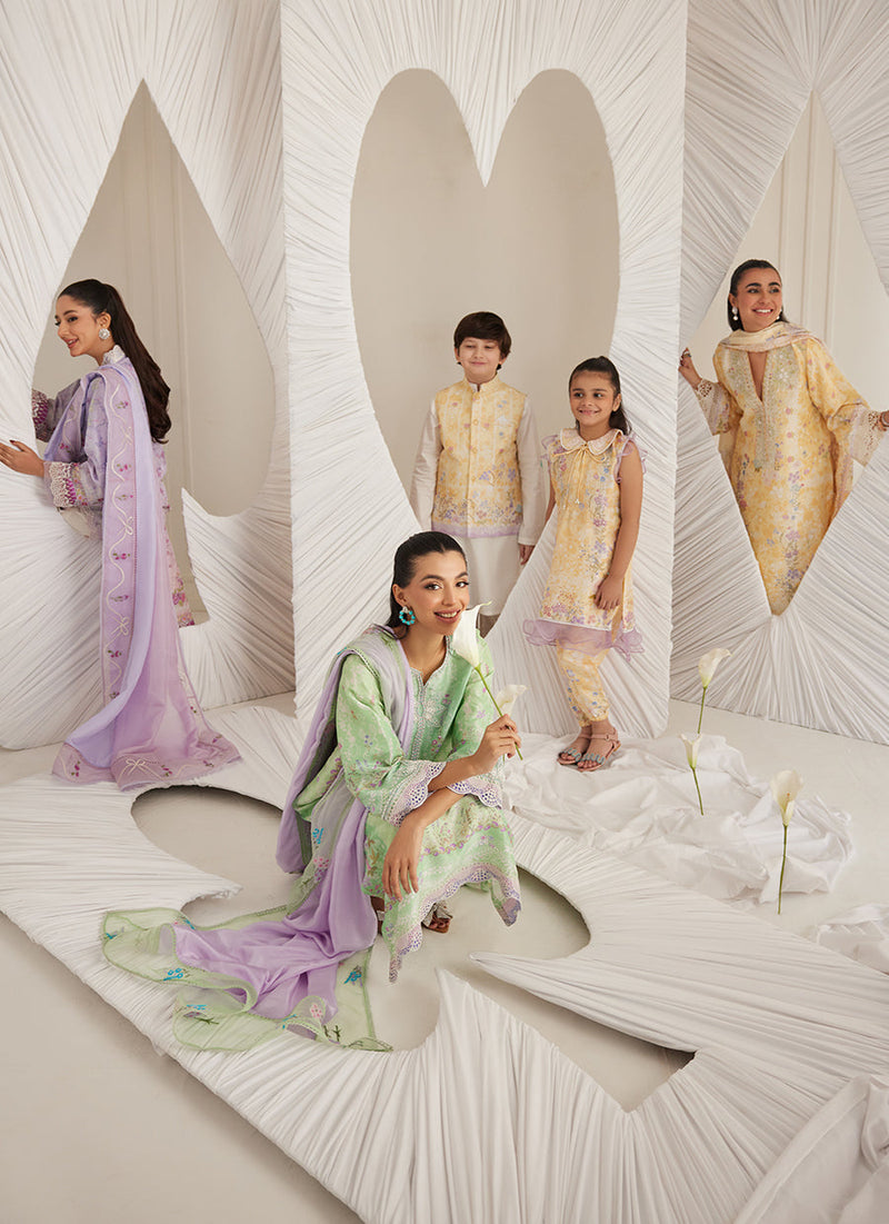 Polina Ombre Shirt and Dupatta