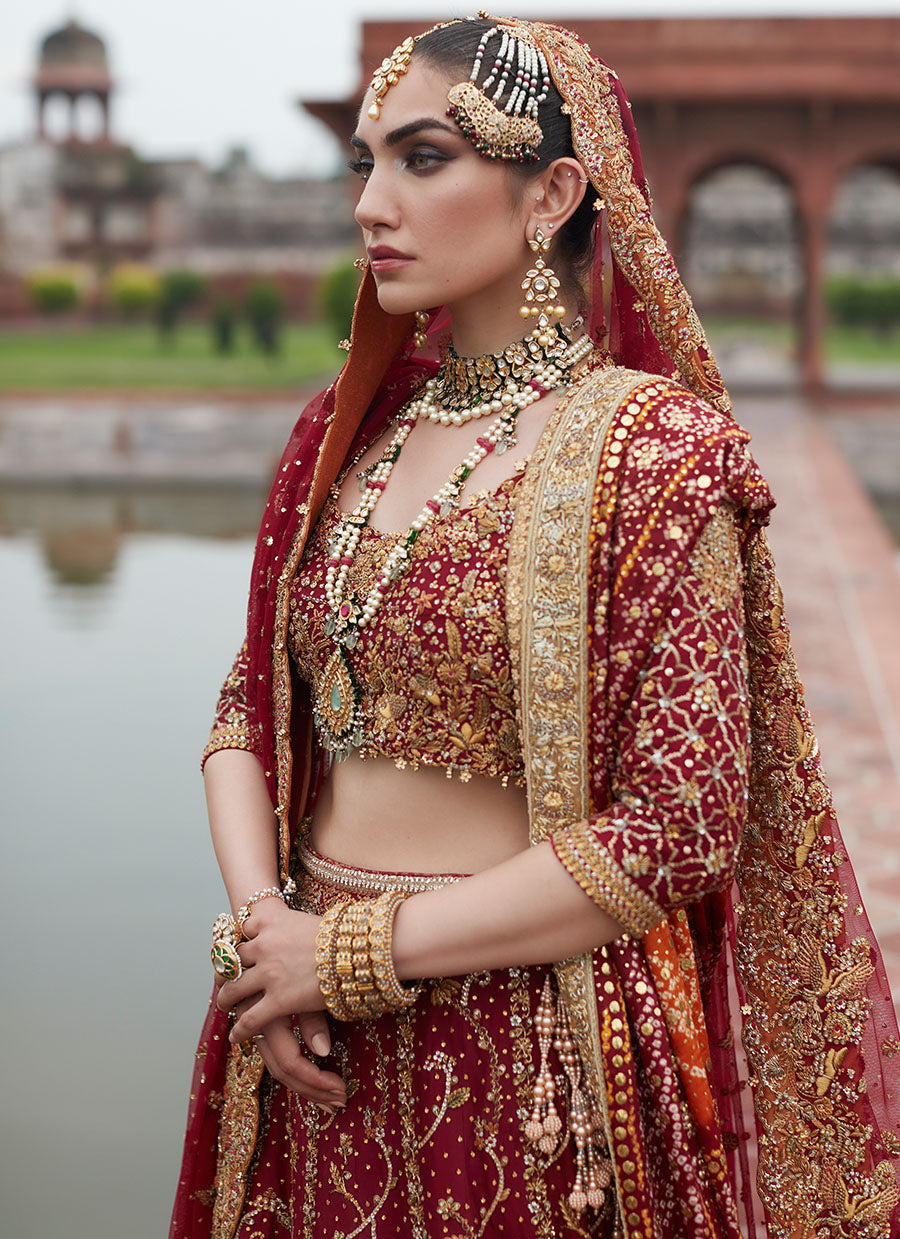 Dia Crimson Lehnga Choli Bridal