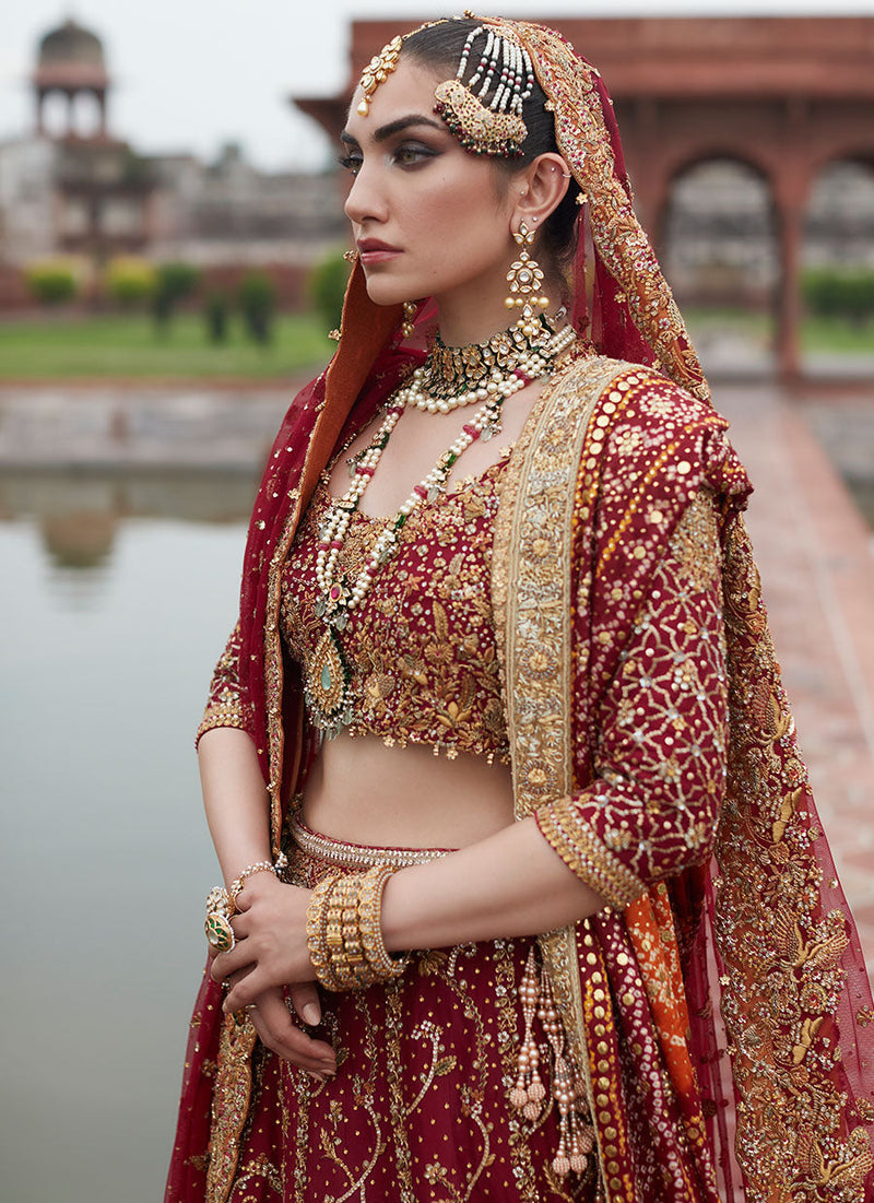 Dia Crimson Lehnga Choli Bridal