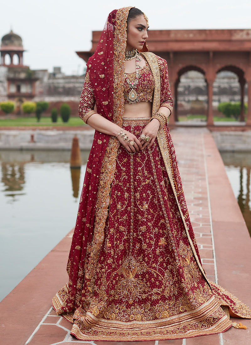 Dia Crimson Lehnga Choli Bridal