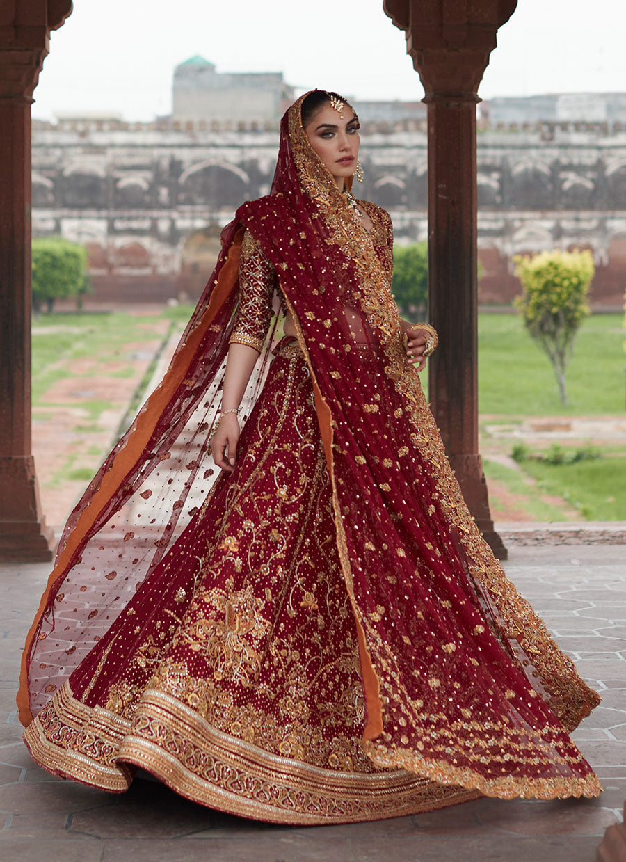 Dia Crimson Lehnga Choli Bridal