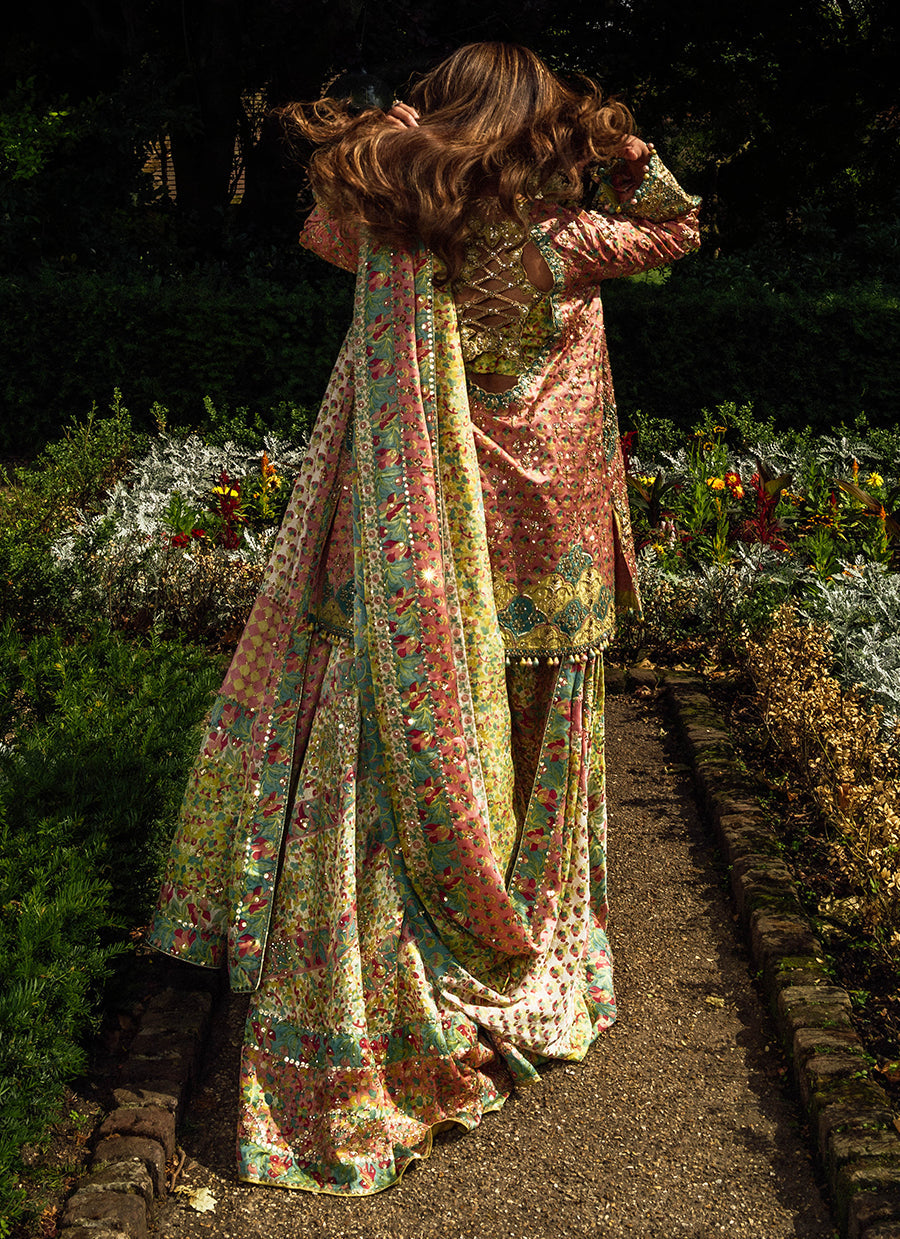 Shae Blockprinted Dhaka and Short Jacket