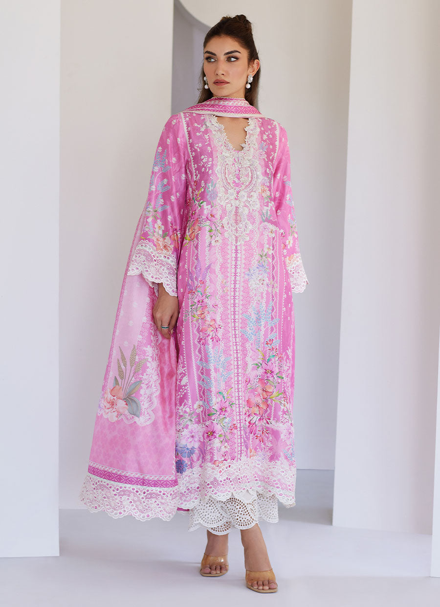 Lyra Pink Shirt and Dupatta