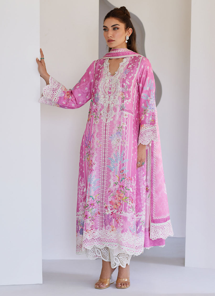 Lyra Pink Shirt and Dupatta