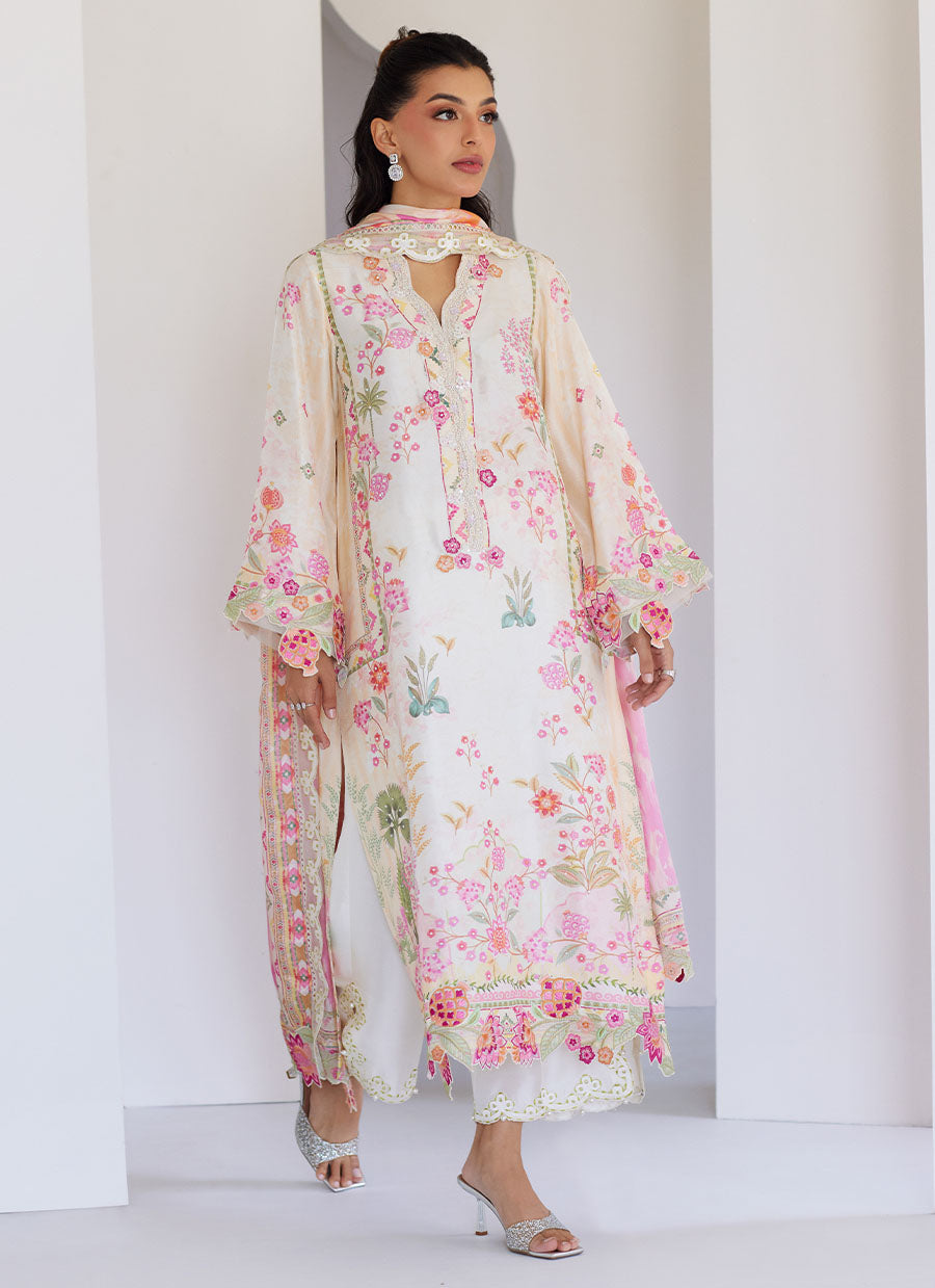 Faye Ivory Shirt and Dupatta