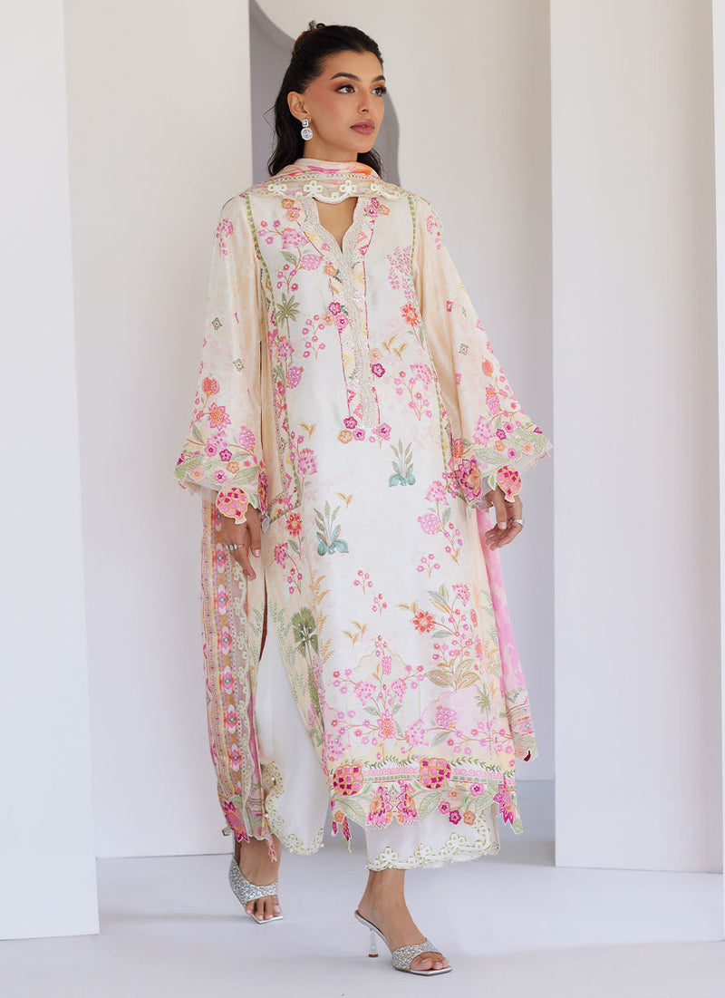Faye Ivory Shirt and Dupatta