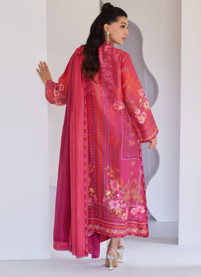 Alira Crimson Shirt and Dupatta
