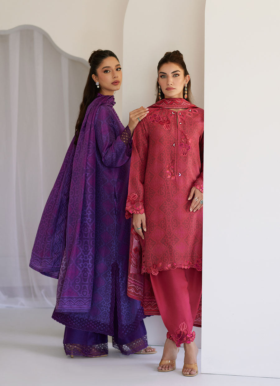 Amity Purple Shirt and Dupatta