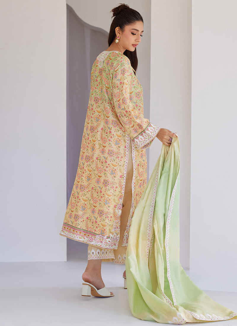 Leora Ombre Shirt and Dupatta