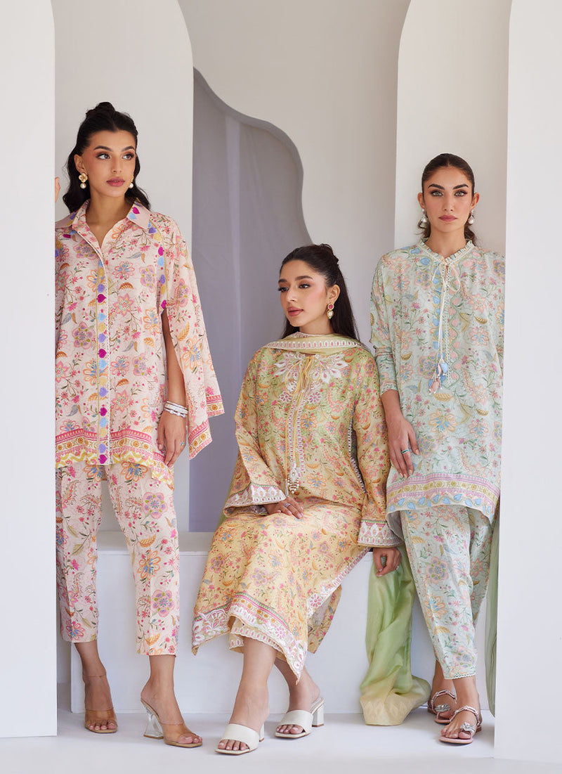 Leora Ombre Shirt and Dupatta