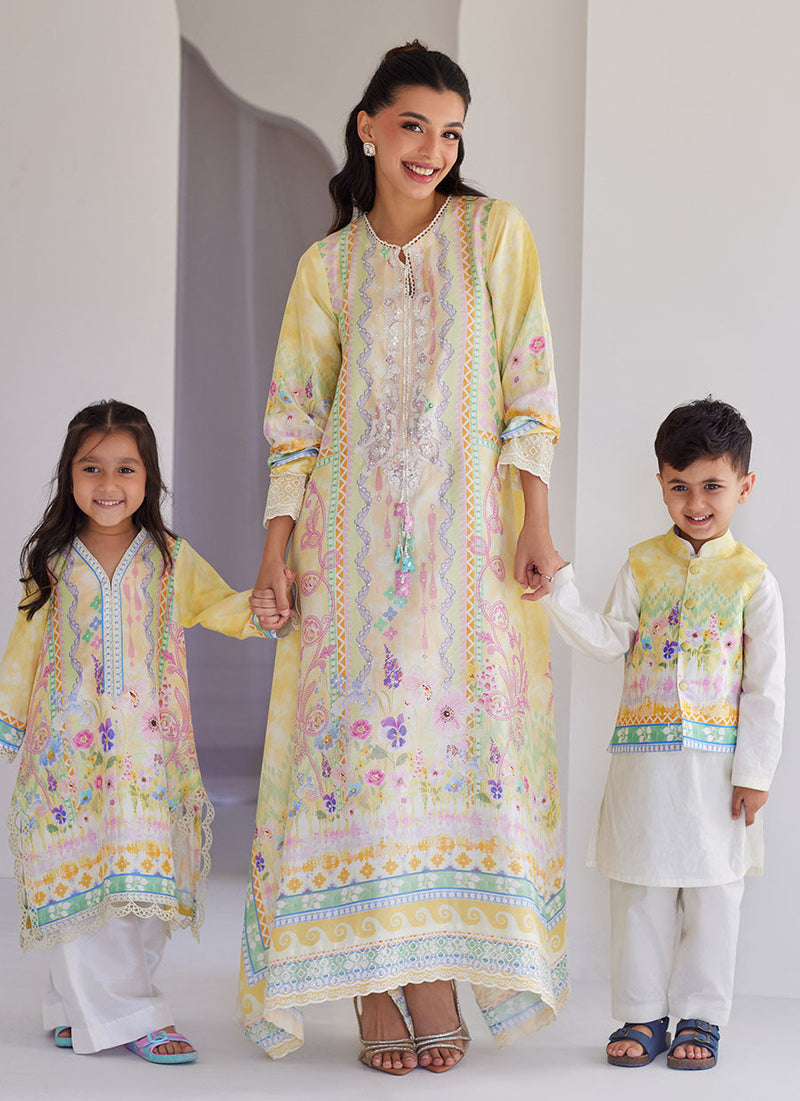 Cali Raw Silk Kaftan