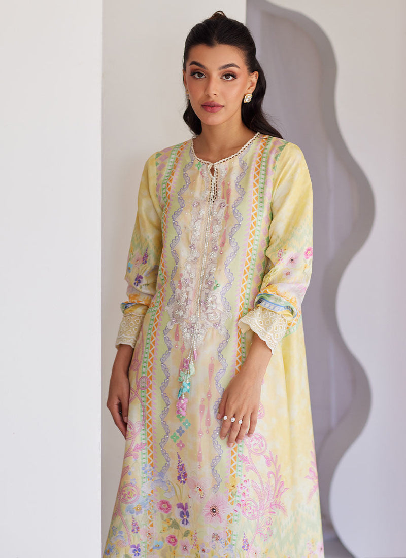 Cali Raw Silk Kaftan