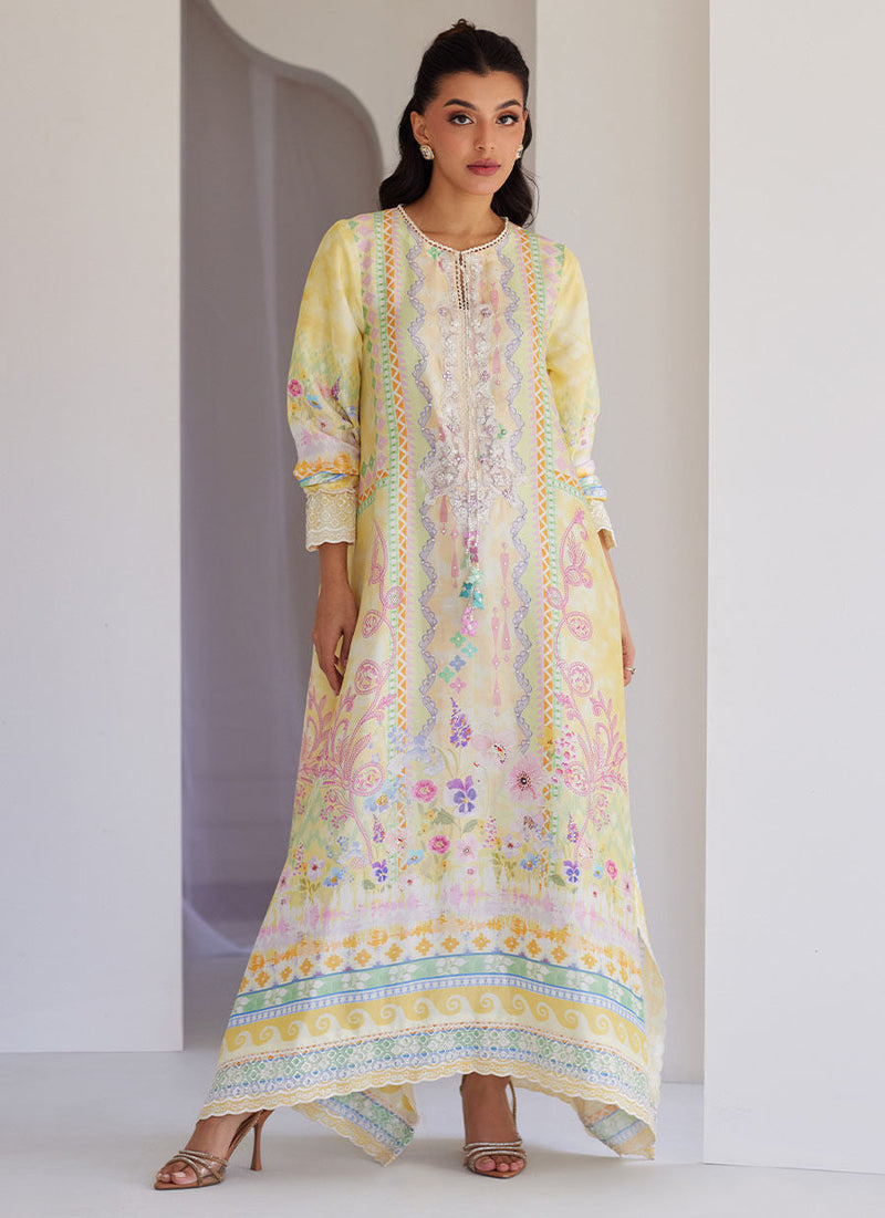Cali Raw Silk Kaftan
