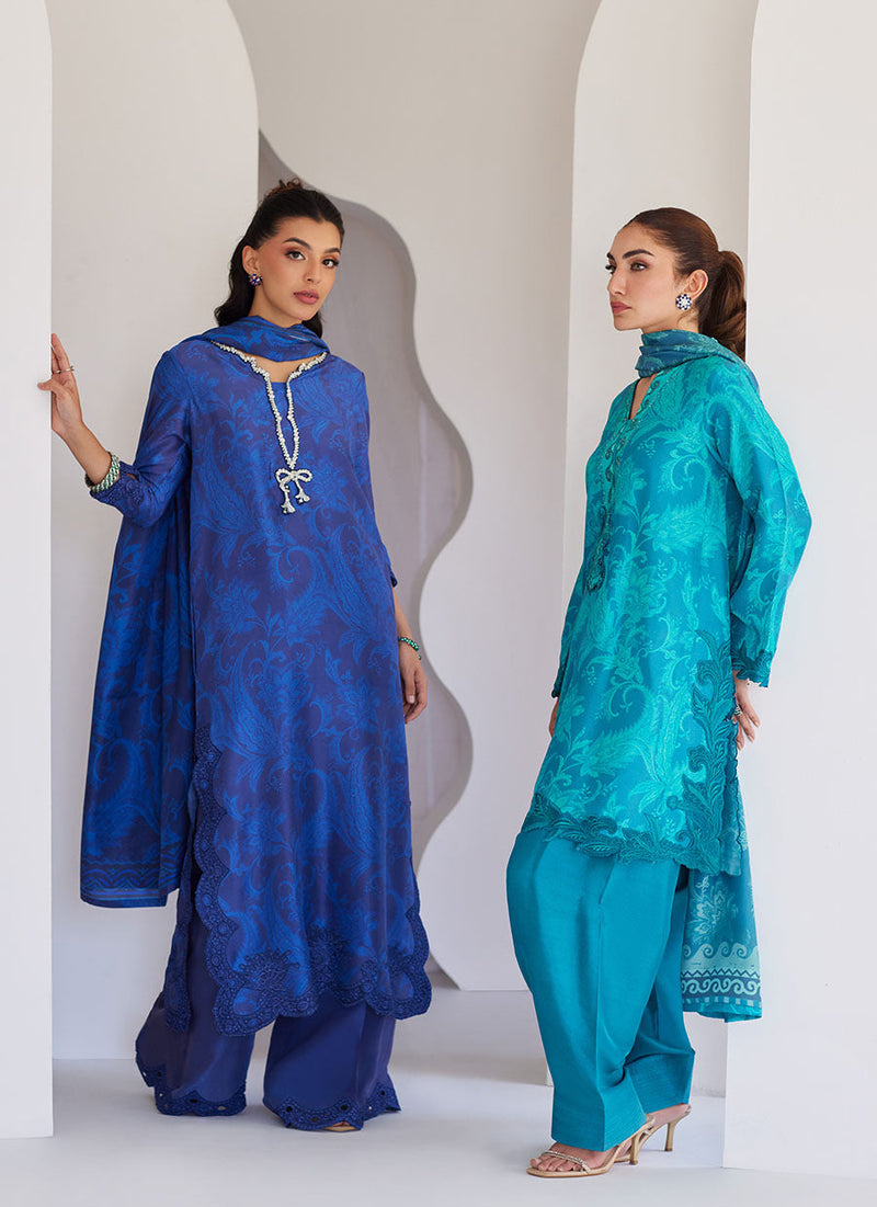 Luna Green Shirt and Dupatta