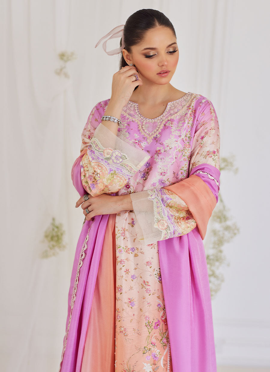 Maura Ombre Shirt And Dupatta