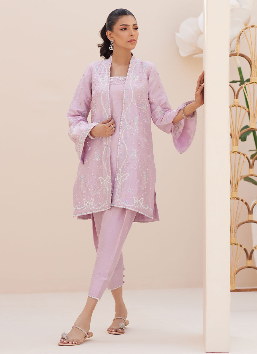 Layana Lavender Jacket with Slip