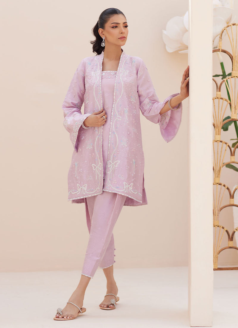 Layana Lavender Jacket with Slip